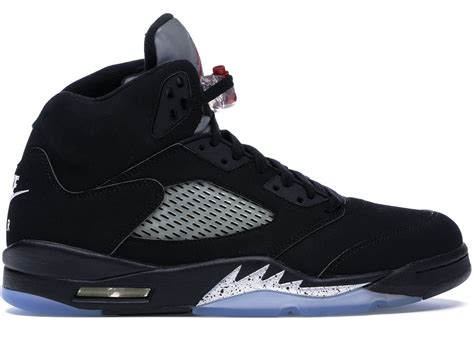 air jordan retro 5 black and white|jordan 5 retro premium black.